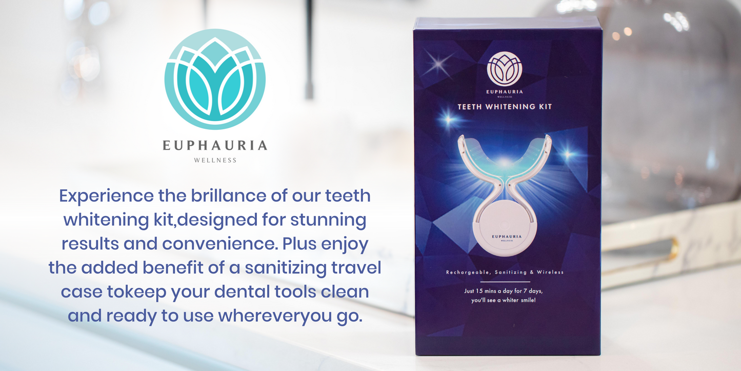 Euphauria Teeth Whitening Kit - Professional Home Teeth Whitening System
